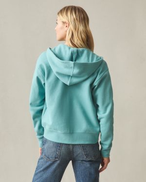 Women’s Midweight Full Zip – Teal