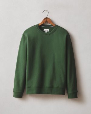 Women’s Midweight Crewneck – Green Moss