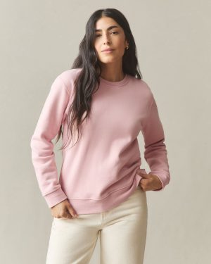 Women’s Midweight Crewneck – Silver Pink