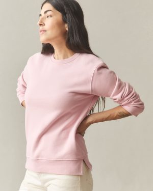 Women’s Midweight Crewneck – Silver Pink