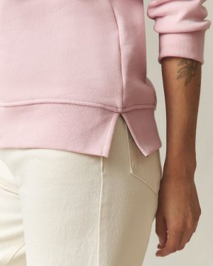 Women’s Midweight Crewneck – Silver Pink