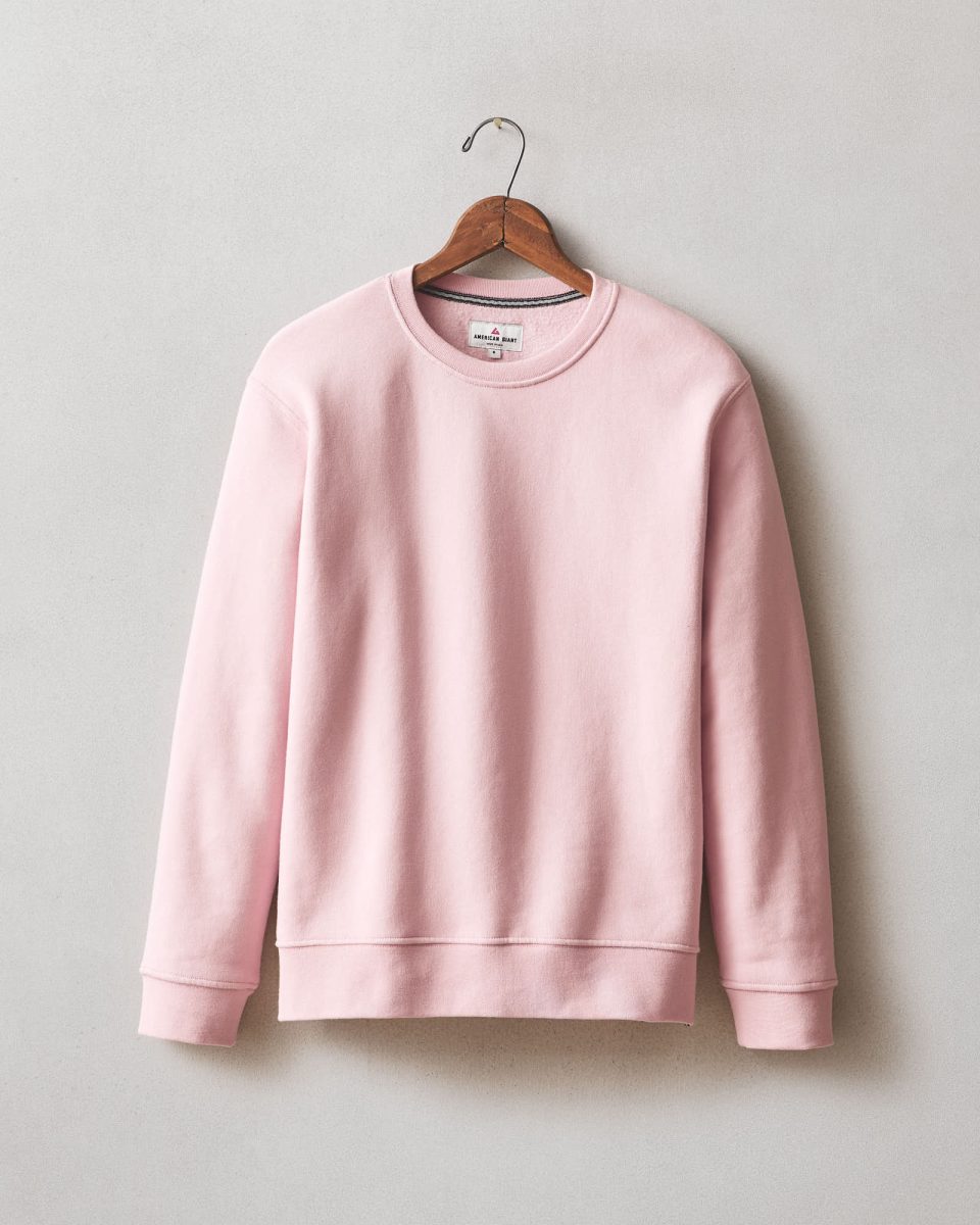 Women's Midweight Crewneck - Silver Pink