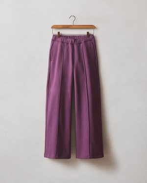 Women’s Pintuck Flare Pant – Italian Plum