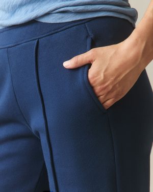 Women’s Pintuck Flare Pant – Pageant Blue