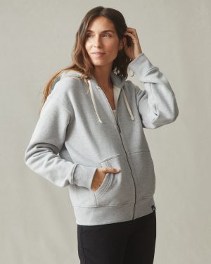 Women’s Midweight Full Zip – Athletic Heather