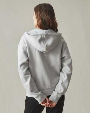 Women’s Midweight Full Zip – Athletic Heather