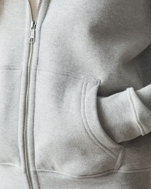 Women’s Midweight Full Zip – Athletic Heather