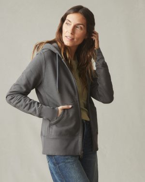 Women’s Classic Full Zip – Dark Charcoal