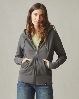 Women’s Classic Full Zip – Dark Charcoal