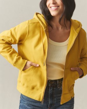 Women’s relaxed Classic Full Zip 2.0 – Nugget Gold