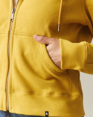 Women’s relaxed Classic Full Zip 2.0 – Nugget Gold