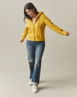 Women’s relaxed Classic Full Zip 2.0 – Nugget Gold