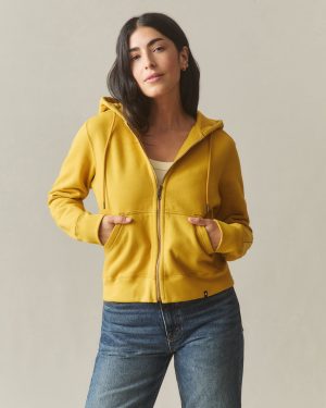 Women’s relaxed Classic Full Zip 2.0 – Nugget Gold