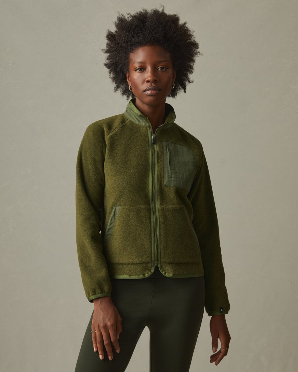 Women's Active Fleece Full Zip - Moss