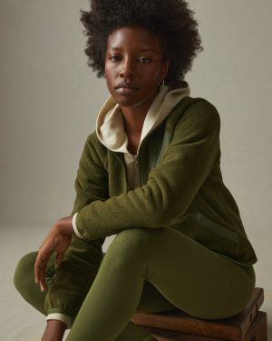 Women’s Active Fleece Full Zip – Moss