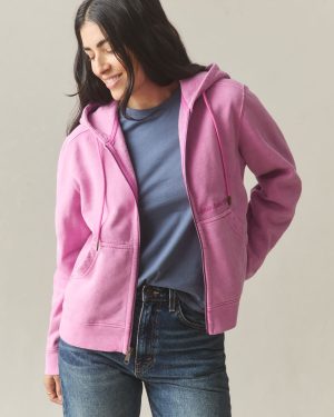 Women’s Vintage Wash Relaxed Classic Full Zip 2.0 – Washed Fiji Flower