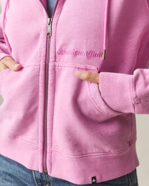 Women’s Vintage Wash Relaxed Classic Full Zip 2.0 – Washed Fiji Flower