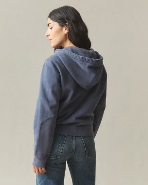Women’s Vintage Wash Relaxed Classic Full Zip 2.0 – Washed True Navy