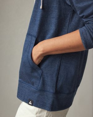 Women’s Lightweight Full Zip – Atlantic Blue Heather