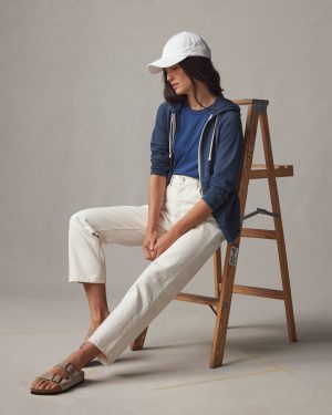 Women’s Lightweight Full Zip – Atlantic Blue Heather