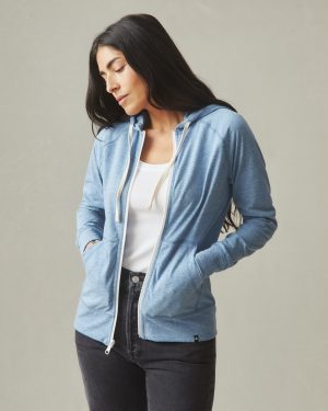 Women’s Lightweight Full Zip – Blue Jay Heather