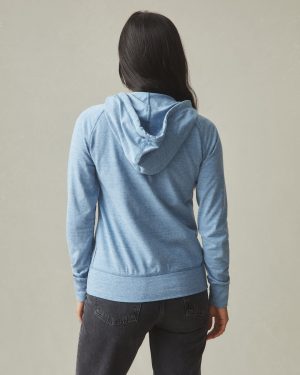 Women’s Lightweight Full Zip – Blue Jay Heather