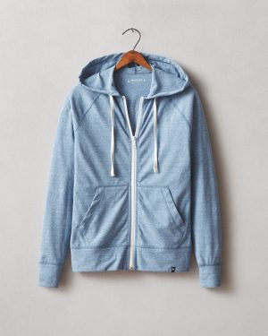 Women’s Lightweight Full Zip – Blue Jay Heather