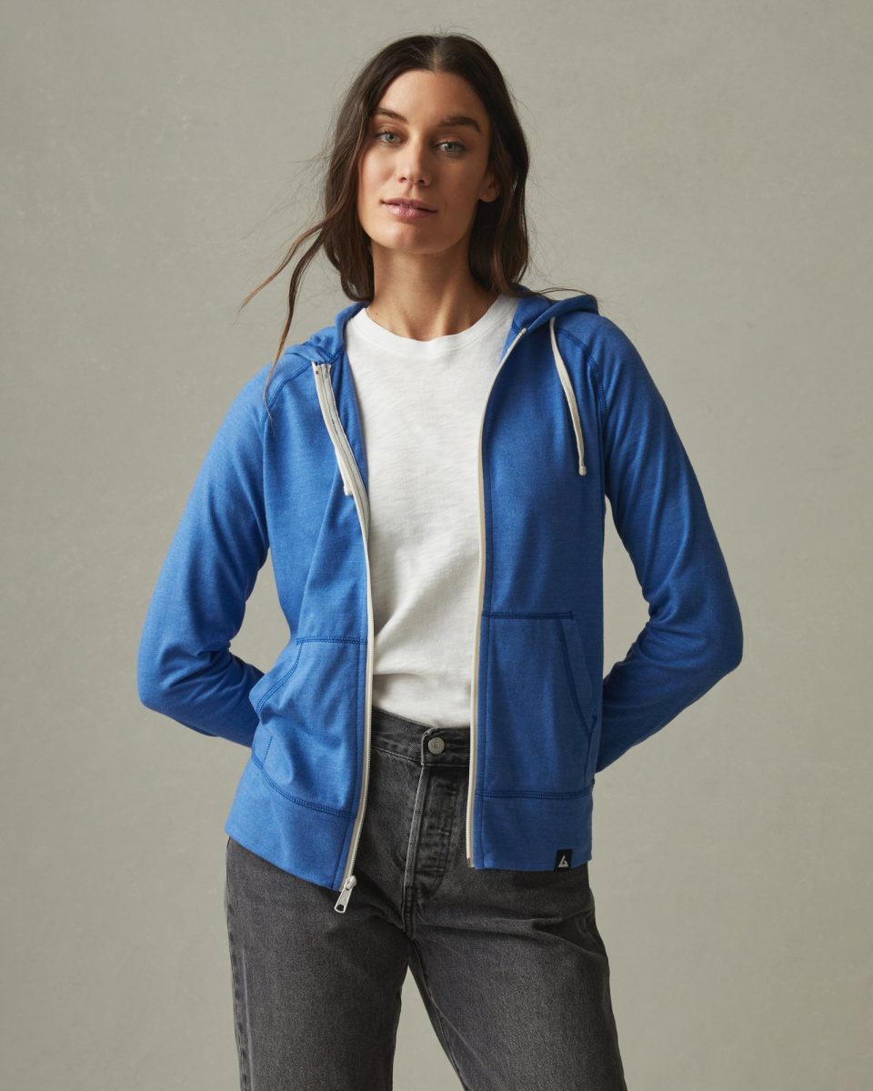 Women's Lightweight Full Zip - Essential Blue