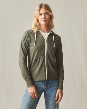 Women’s Lightweight Full Zip – Forest Night Heather