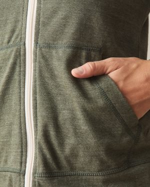 Women’s Lightweight Full Zip – Forest Night Heather