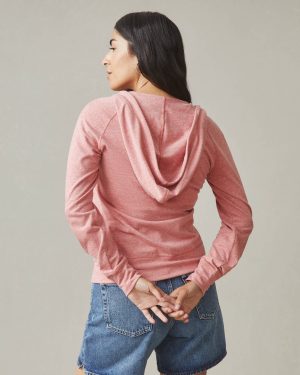 Women’s Lightweight Full Zip – Red Terra