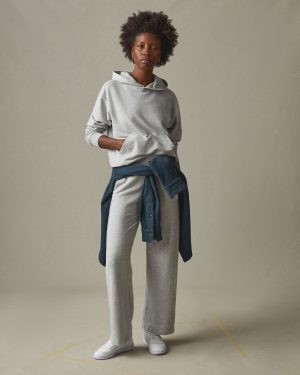 Women’s French Terry Pullover Hoodie – Ash Heather