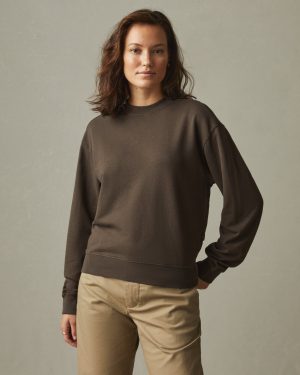 Women’s Relaxed French Terry Sweatshirt – Oak