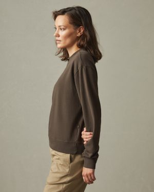 Women’s Relaxed French Terry Sweatshirt – Oak