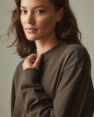 Women’s Relaxed French Terry Sweatshirt – Oak