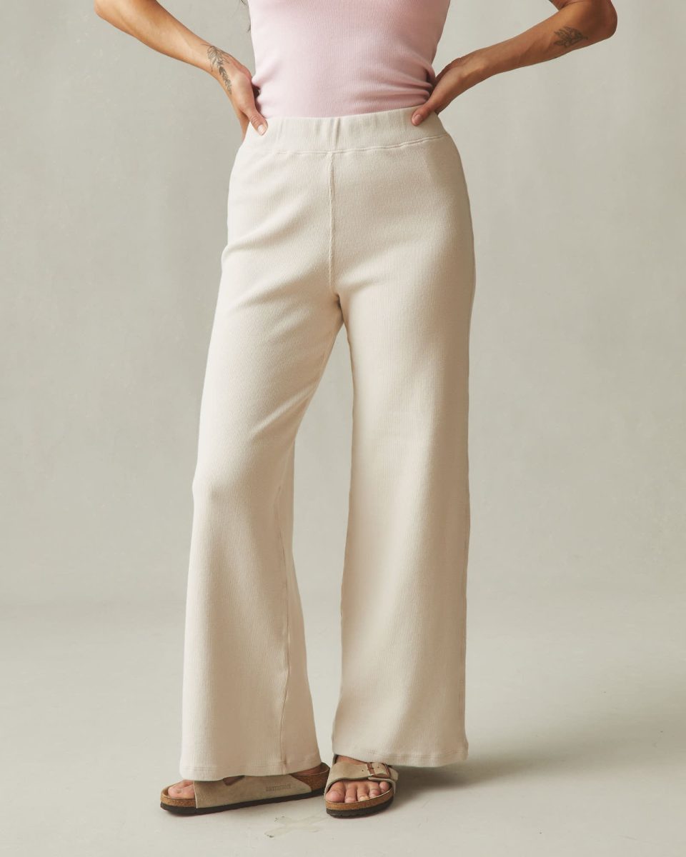 Women's Rib Pant - Oatmeal