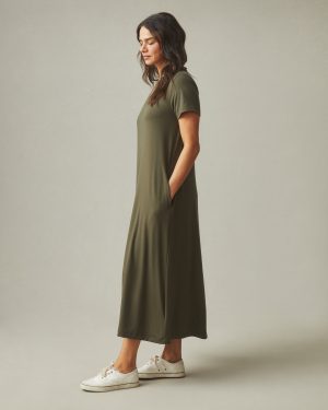 Women’s Flex Maxi Dress – Olive