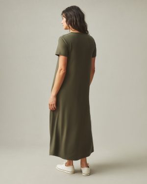 Women’s Flex Maxi Dress – Olive