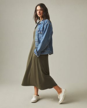 Women’s Flex Maxi Dress – Olive