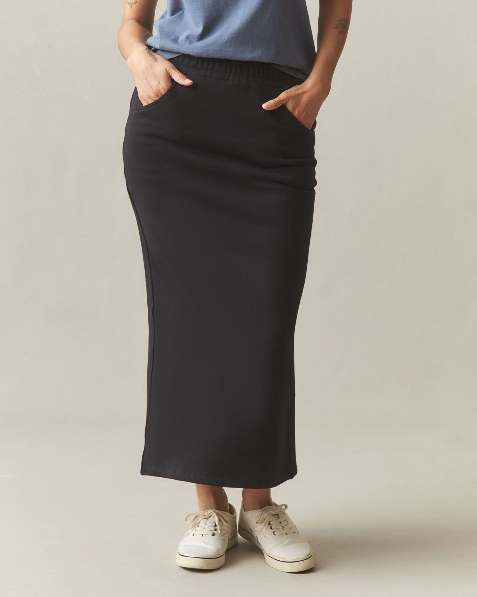 Women's Midweight Fleece Skirt - Black