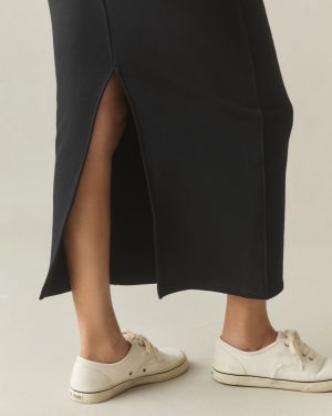Women’s Midweight Fleece Skirt – Black