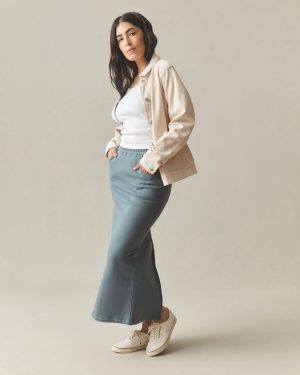 Women’s Midweight Fleece Skirt – Stormy Weather