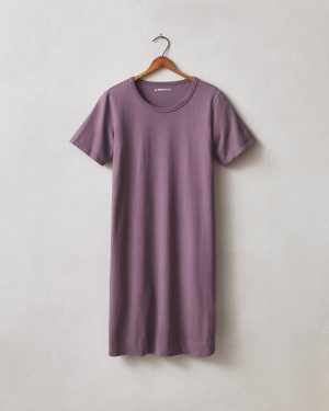 Women’s T-Shirt Dress – Black Plum