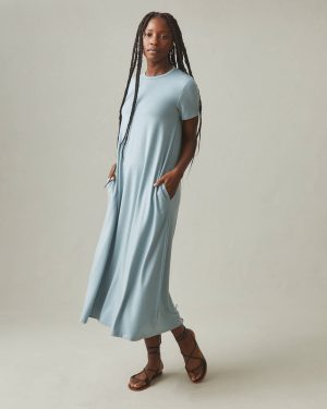 Women’s Flex Maxi Dress – Arona Blue