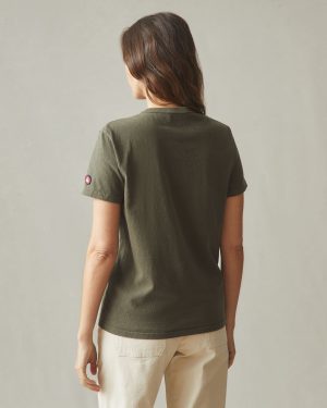 Women’s Vintage Crew Tee – Washed Olive