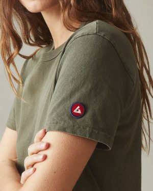 Women’s Vintage Crew Tee – Washed Olive