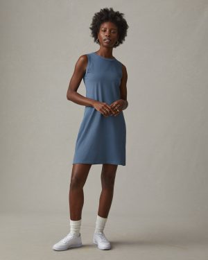 Women’s Muscle Tee Dress – Bluefin