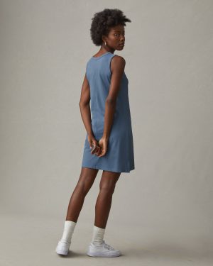 Women’s Muscle Tee Dress – Bluefin
