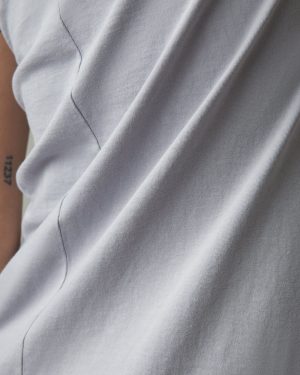 Women’s Muscle Tee Dress – Grey Glass