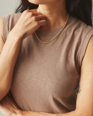 Women’s Premium Slub Tank Dress – Pine Bark